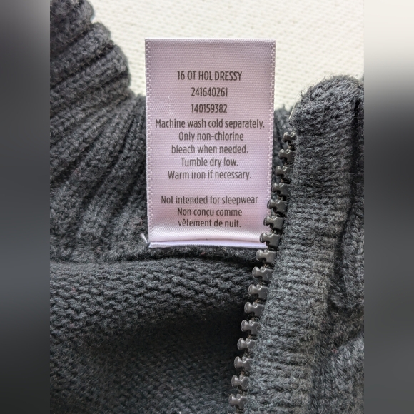 Gymboree Snow Flake Sweater Boys Sz 3 T Black 1/4 Zip Fair Isles Y-2 - Picture 5 of 5